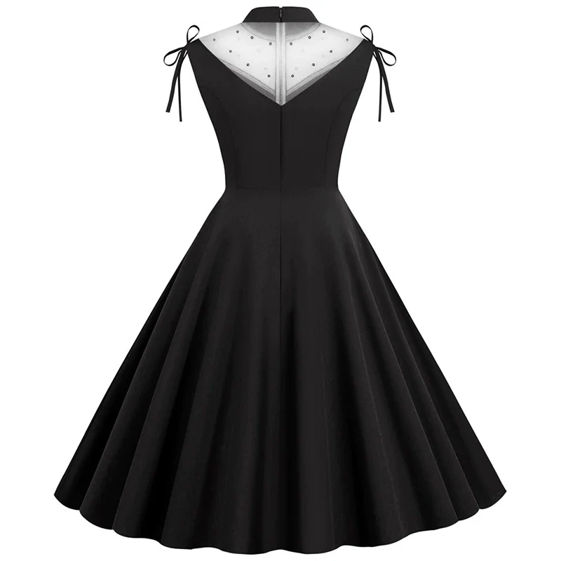 Robe Vintage <br> Cérémonie Noire - Image 3