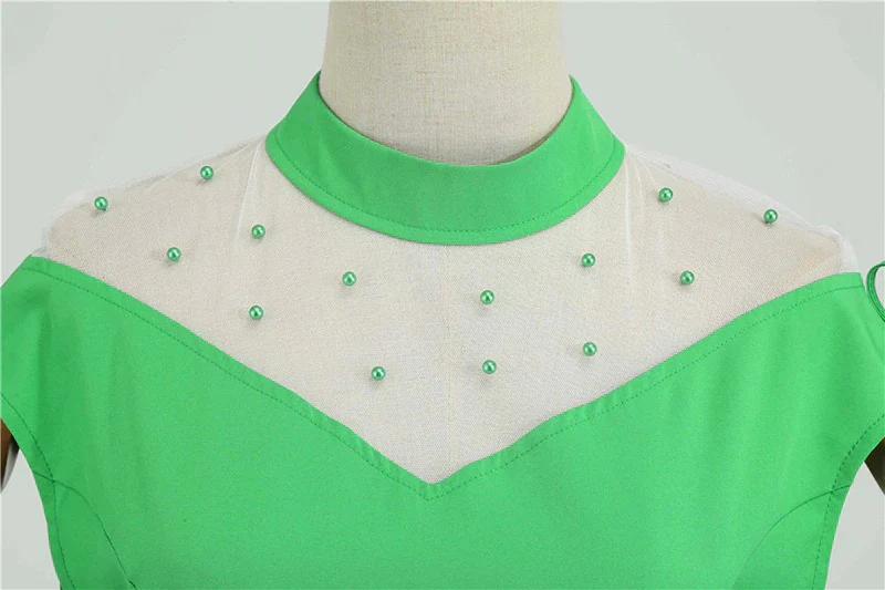 Robe Vintage <br> Cérémonie Verte - Image 4
