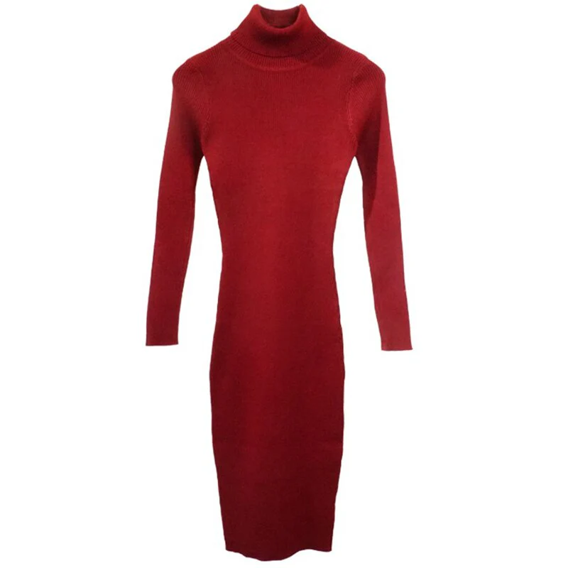 Robe Vintage <br> Fourreau Col Roulé - Image 2