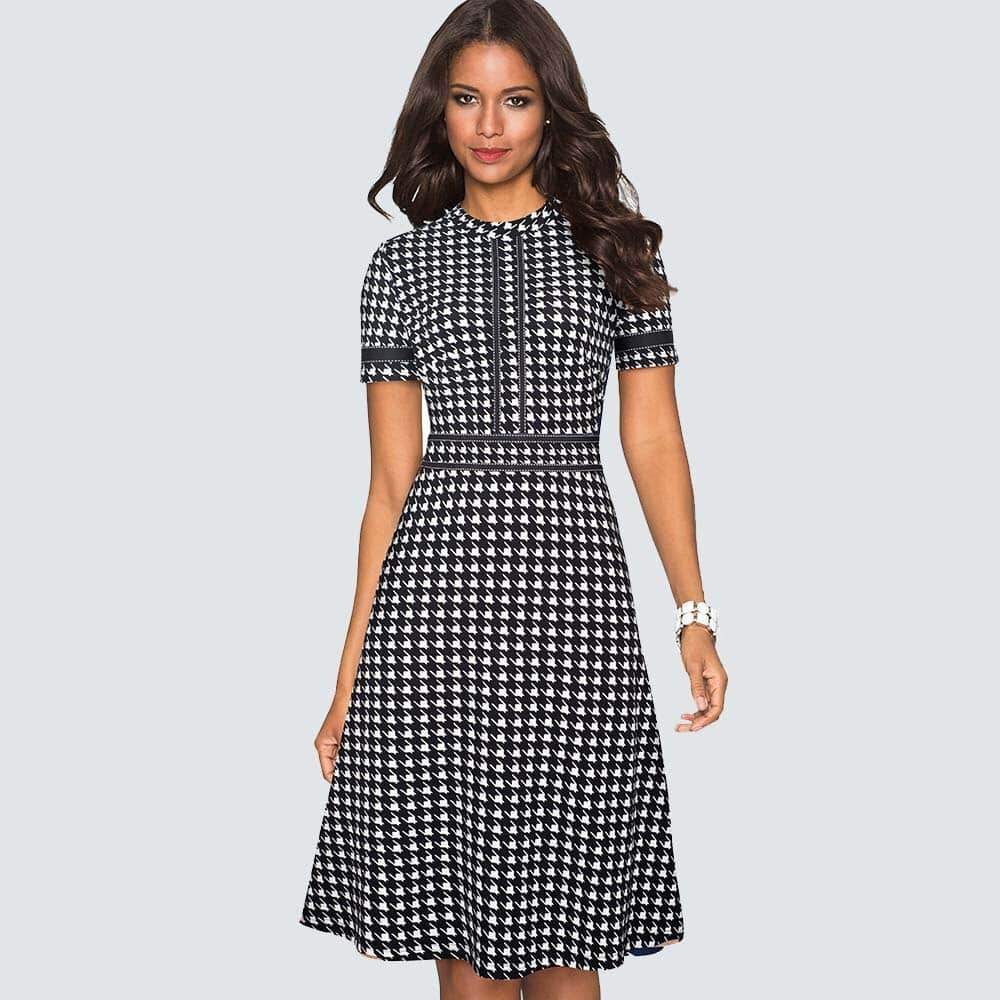 Robe Vintage <br> Noir et Blanc