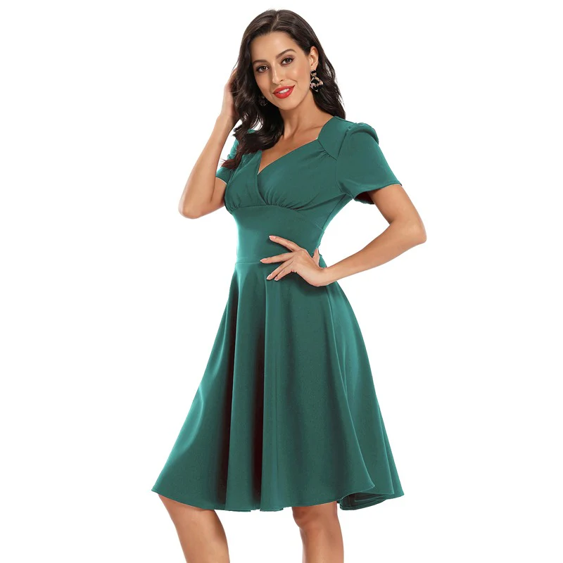 Robe Vintage <br> Patineuse Verte