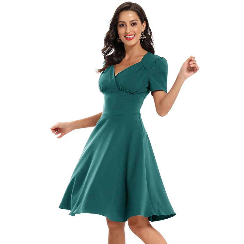 Robe Vintage <br> Patineuse Verte - Image 3