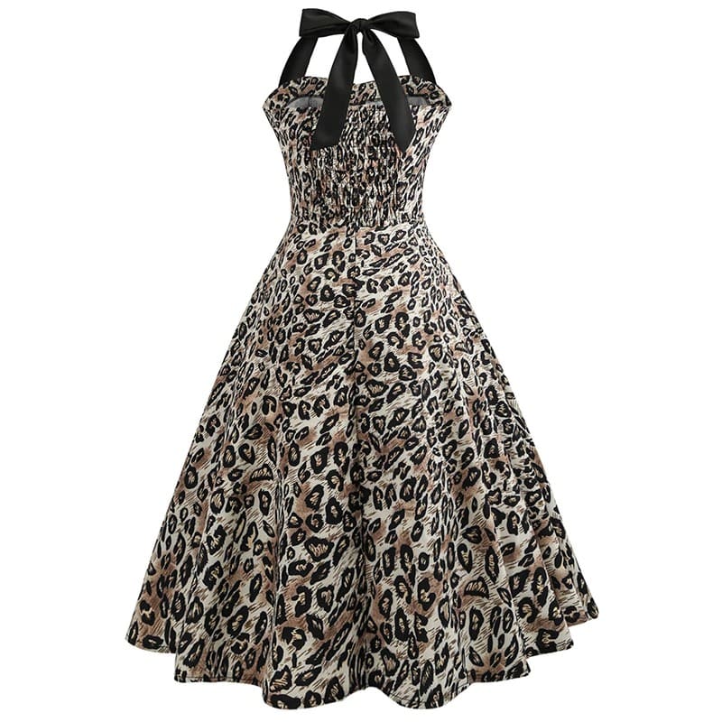 Robe Vintage <br> Pin-Up Léopard - Image 2