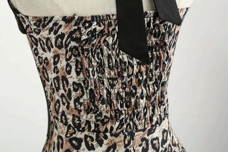 Robe Vintage <br> Pin-Up Léopard - Image 4