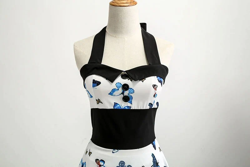 Robe Vintage <br> Pin-Up Papillon - Image 3