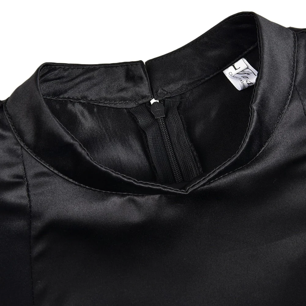 Robe Vintage <br> Trapèze Noire - Image 3
