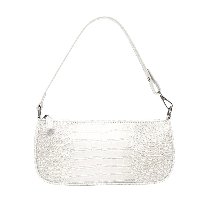 Sac à Main Croco Vintage <br> Blanc
