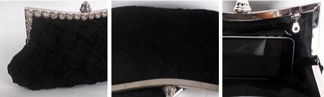 Sac à Main Vintage Femme <br> Noir - Image 2