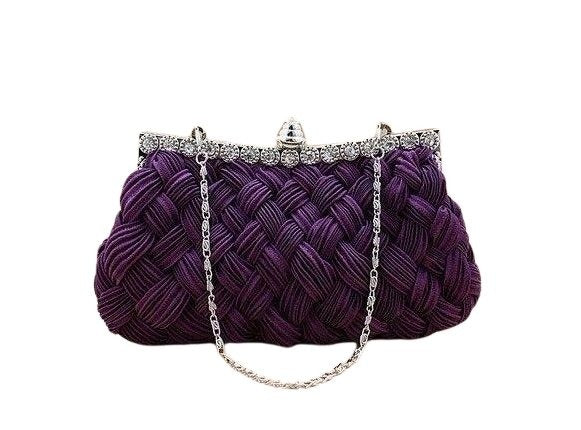 Sac à Main Vintage Femme <br> Violet - Image 2