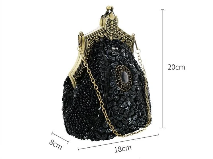 Sac À Main Vintage <br> Gatsby Chic Noir - Image 6