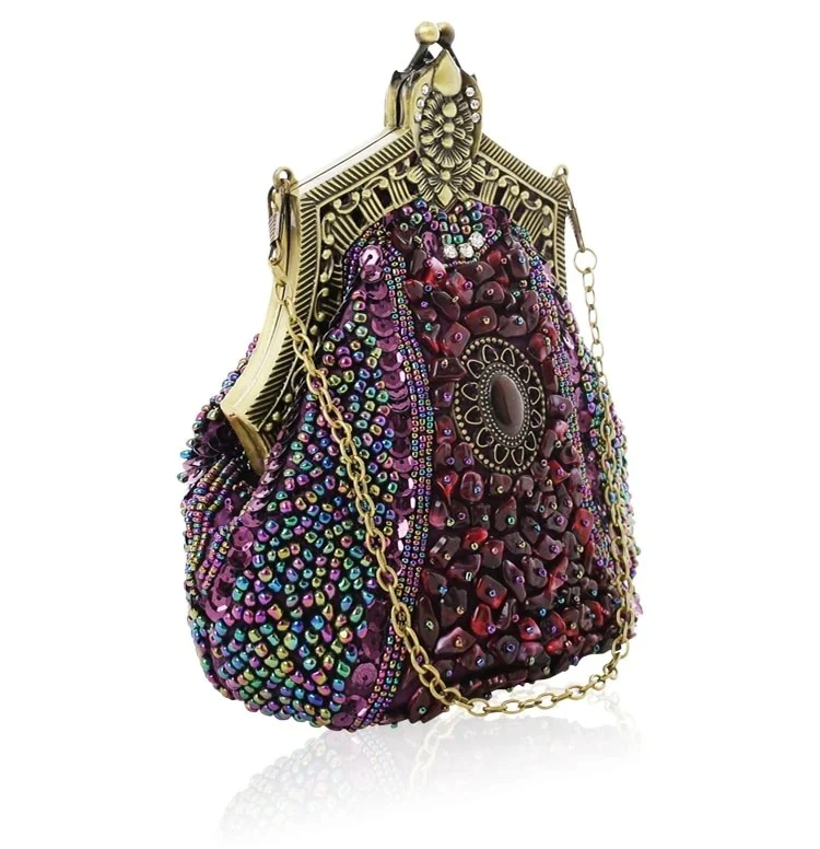 Sac À Main Vintage <br> Gatsby Chic Violet - Image 2