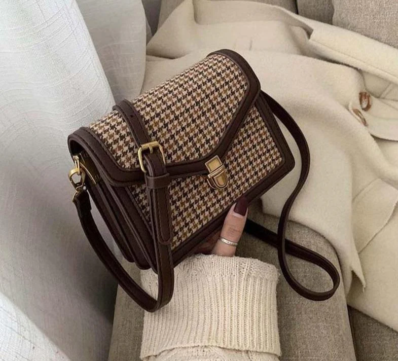 Sac Vintage Année 50 Brun - Image 2