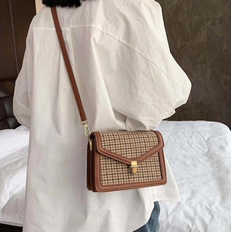Sac Vintage Année 50 Marron - Image 2
