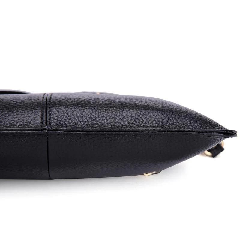 Sac Vintage Cuir Noir - Image 4