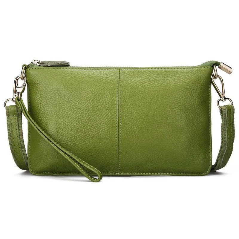 Sac Vintage Cuir Vert Pomme